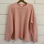 Treasure & Bond  Pink Slit Side Oversized Sweater.  Size Large. NWT Photo 0