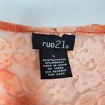 Rue 21 Orange Lace Scoop Neck Top Juniors L Size undefined Photo 1