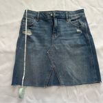 Old Navy  Blue Distressed  Denim Skirt Photo 2