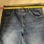 Betabrand Jeans Women Large Blue Denim Signature Mid-Rise Bootcut Pull On Pocket Photo 3