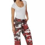 Rothco BDU Cargo Pants Unisex XS Red Camo Tactical Military Rave Paratrooper Photo 0