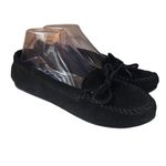 Minnetonka  Kilty Black Suede Driving Moccasins Drivers‎ Loafers Size 8.5 Loafer Photo 6