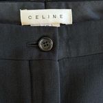 CELINE Wool Blend Trousers Size EU 40/ US M Black Tailored Pants Photo 3