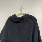 Charter Club  Black Raschel Knit Toggle Poncho Wrap Sz OS NWT Photo 8