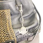 Brighton  Vintage Leather Woven Satchel Black Photo 9