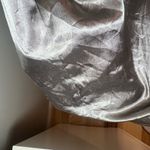 Reformation  Terezia Silver Mini Wrap Dress Size L Festive Holiday Cocktail Hoco Photo 3