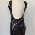 Capezio Solid Black Carpezio Collection Full Sequin Backless Dress Photo 2