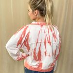 POL Quarter Zip Red and White Pullover Size Large Photo 3