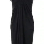 BCBGMAXAZRIA  Timeless Classic Black Formal Sweetheart Retro Midi Dress Size XS Photo 0