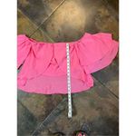 NWT Why Dress Pink Layered Off The Shoulder Crop Top Small Photo 4