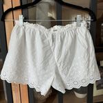 Gilly Hicks  eyelet shorts mini lace dairy boy lounge pajamas scalloped sleep Photo 4