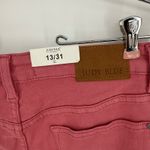 Judy Blue  Dusty Pink High Waist Jeans Crochet‎ Patch Wide Leg Women 13/31 Photo 3