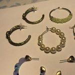 Lot Of 4 Women’s Hoop Costume Earrings Pierced Mix Photo 6