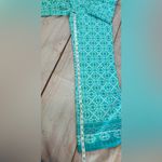 Cabana Life Teal Green Geometric Print high Waist Wide Photo 4