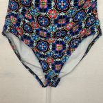 La Blanca womens 14 large one piece swimsuit bathing multicolor halter padded sl Photo 4