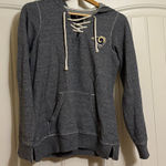 NFL Los Angeles Rams Hoodie Women's Small Charcoal Gray Long Sleeve Lace Up Antigua Photo 0
