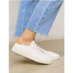 Soludos Leather Lace-Up Sneakers Ibiza White / Off White Size 7 Photo 10