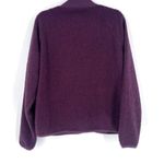 PINK - Victoria's Secret  Womens Sherpa Button-Up Sweatshirt Jacket Purple Sz Small Photo 2