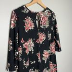 Three Pink Hearts  Tunic Top Floral Small Photo 5