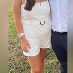 Intermix  White Belted Romper Photo 1