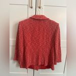 St. John Collection  Vintage Red Pink Blazer with Metallic Gold Accents Size 8 Photo 1
