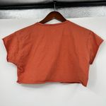 Gymshark x KK Fit Collab KK Twins Raw Crop Top earth Orange raw hem size XS Photo 4