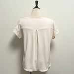 Harper Heritage Ivory Waffle Knit Lace Cap Sleeve Front Tie Medium Oversized Photo 6