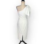 Dress the Population  Tiffany Midi Dress Women's Small White One-Shoulder NWOT Photo 4