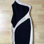 Herve Leger Audrey one-shoulder colorblock panel bandage dress size S small Photo 8