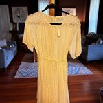 Madewell ivory Eyelet Tassel-Tie Mini Dress sz 10 cream dress Photo 7