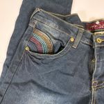 Baby Phat Y2K  Jeans Size 15‎ Rainbow Pocket Flap Embroidered Bootcut Denim Photo 2