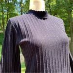 Leo & Ugo Paris France Vertical Metallic Blue Sweater Size 1 US 4 Top Rtl $245 Photo 1