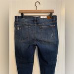 Judy Blue Mid Rise Skinny Fit Cuffed Raw Hem Dark Wash Denim Jeans Size 32 NWT Photo 8