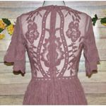 Altar’d State Lace Overlay Maxi Dress Dusty Rose Size S Romantic Feminine Pink Photo 10