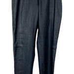 ZARA  Basic Woman's Sz XS Black High Rise Faux Leather Ankle Zip Legging‎ Pants Photo 0