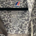 Maje K-Way x  Limited Jacket Snow Leopard White Gray Windbreaker Small Photo 3