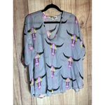 Show Me Your Mumu Lite Brite Skull Bull Tunic Dress Size XS Photo 0