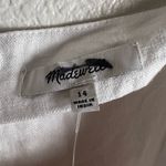 Madewell Goldie White Linen Square Neck Sleeveless Midi Dress Size 12 Photo 5