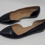 Chinese Laundry  Pointed Toe Side Cutout Black D'Orsay Flat Shoe Size 7 Photo 11