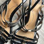 Sofft Black Strappy Leather Wedge Sandals Size 10 Medium Photo 6