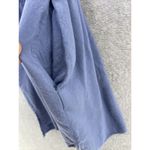 ANGL  Solid Blue TShirt Dress Short Sleeve Dropped Waist Drawstring Sleeve Tab Photo 5