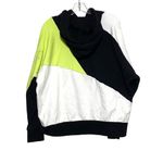 Adidas Hoodie Color Block Black White Lime Green Y2K Streetwear Loud Womens M Photo 6