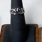 Tiffany & Co. Peretti 925 Sterling Silver Triple Heart Ring Blue Box Dust Bag Photo 13