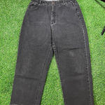 Lee Vintage black denim super baggy wide leg distressed and cropped jeans 31x24 Photo 0