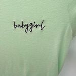 Forever 21  “baby girl” Embroidered Crop T-Shirt Photo 2