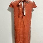 Madewell Pink Crushed Velvet Mockneck Mini Dress Size XXS Photo 2
