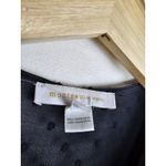 Monteau  Womens‎ Dress Sz S Faux Wrap Swiss Dot Flutter Sleeve Ruffle Black Midi Photo 7