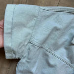 ZARA NWT  Metallic Denim 100% Cotton DustyBlue Shimmer Short Romper 6929/201 Sz S Photo 9