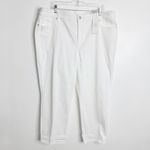Chico's NWT Chico’s So Slimming Girlfriend Slim Leg Crop White No Stain Sz 20 Chico’s 4 Photo 1