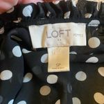 Loft Sheer Polka Dot Blouse with Ruffle Neckline Photo 3